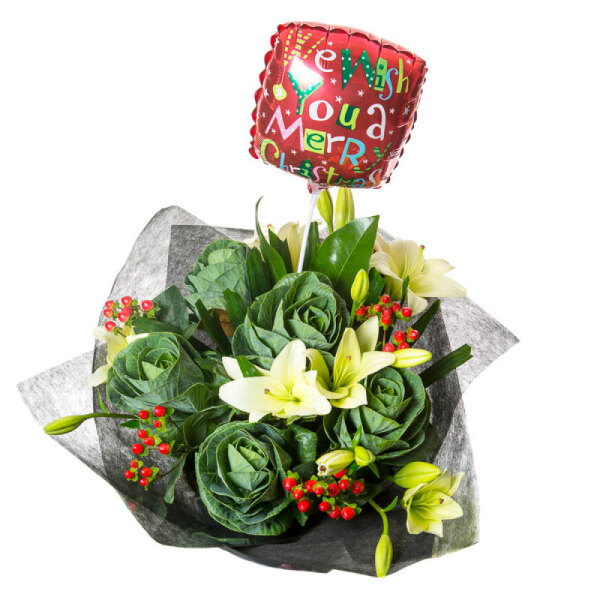 Under the Mistletoe with Balloon